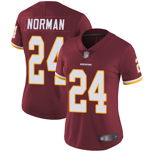 Washington Redskins Limited Burgundy Red Women Josh Norman Home Jersey NFL Football 24 Vapor